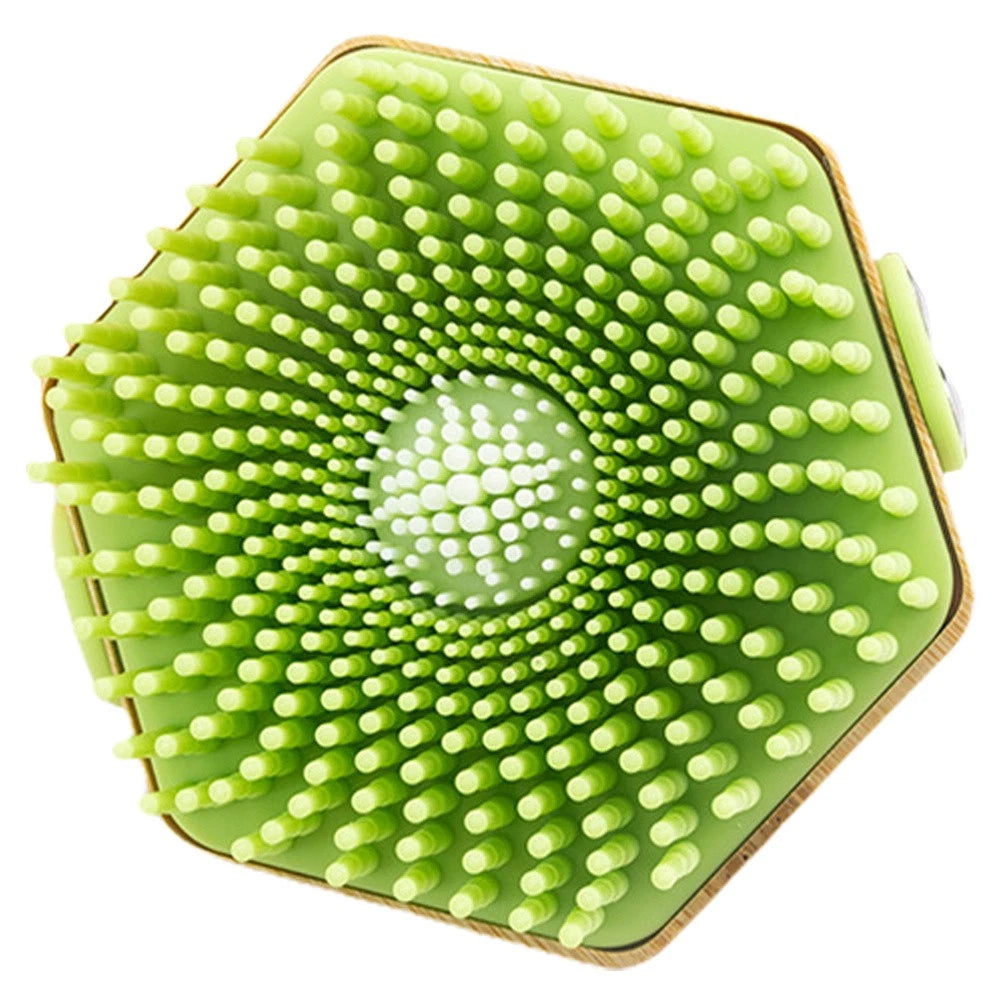 Silicone Bath Brush Bathing Body Shower Scrubber Portable Exfoliator Bath Brush