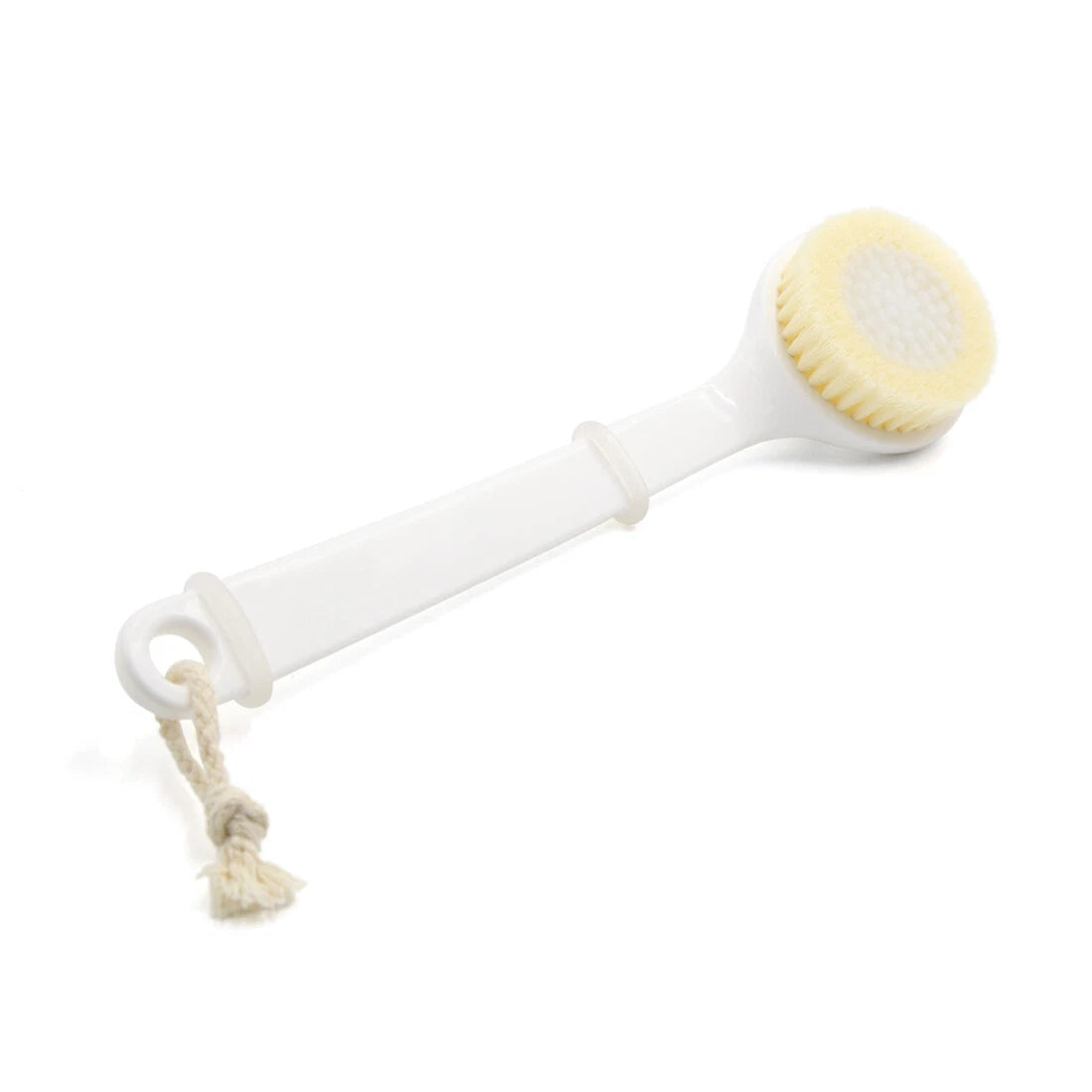 Nylon Soft Bristle Curved Handlebar Body Clean Brush Bath Shower Scrubber Tool