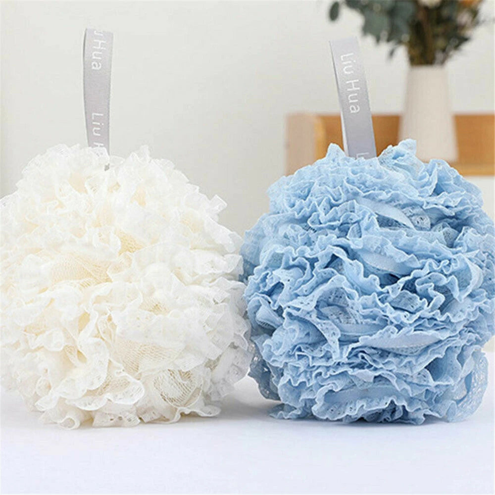 Loofah Ball Mesh Sponge Scrubber Scrunchie Shower Soft Bath Body Brush Buffer AU