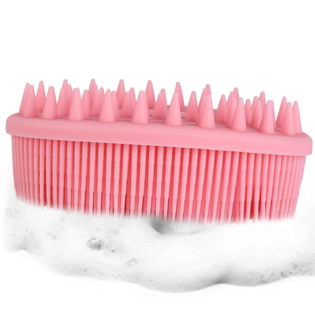 2Pcs Baby Shower Bath Brush Massage Shower Brushes for Home Travel