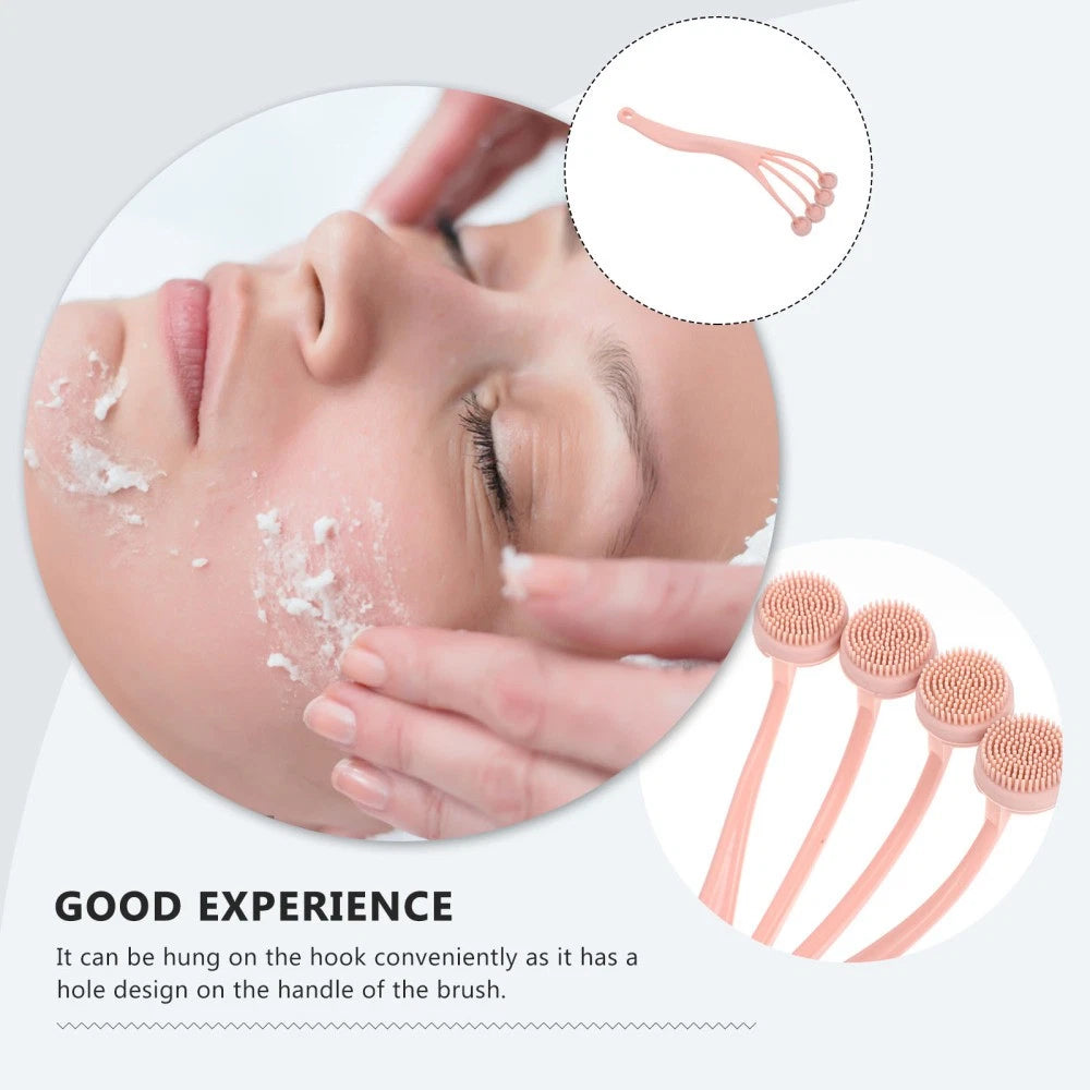 Exfoliating Bath Brush Back Scrubber Shower with Long Handle for Body