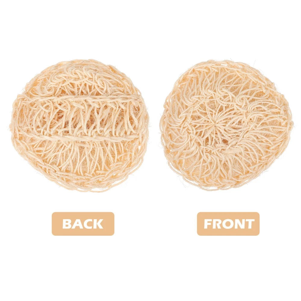 2 Pcs Sisal Bath Brush Mother Man Shower Balls Scrubber for Body