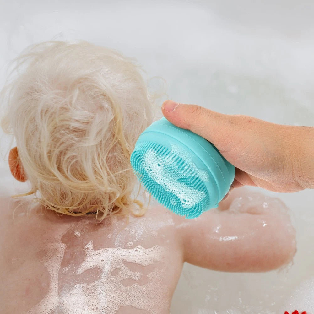 Bath Brush Bathing Silicone Body Scrubber Man Travel Reusable Shower Cleaning