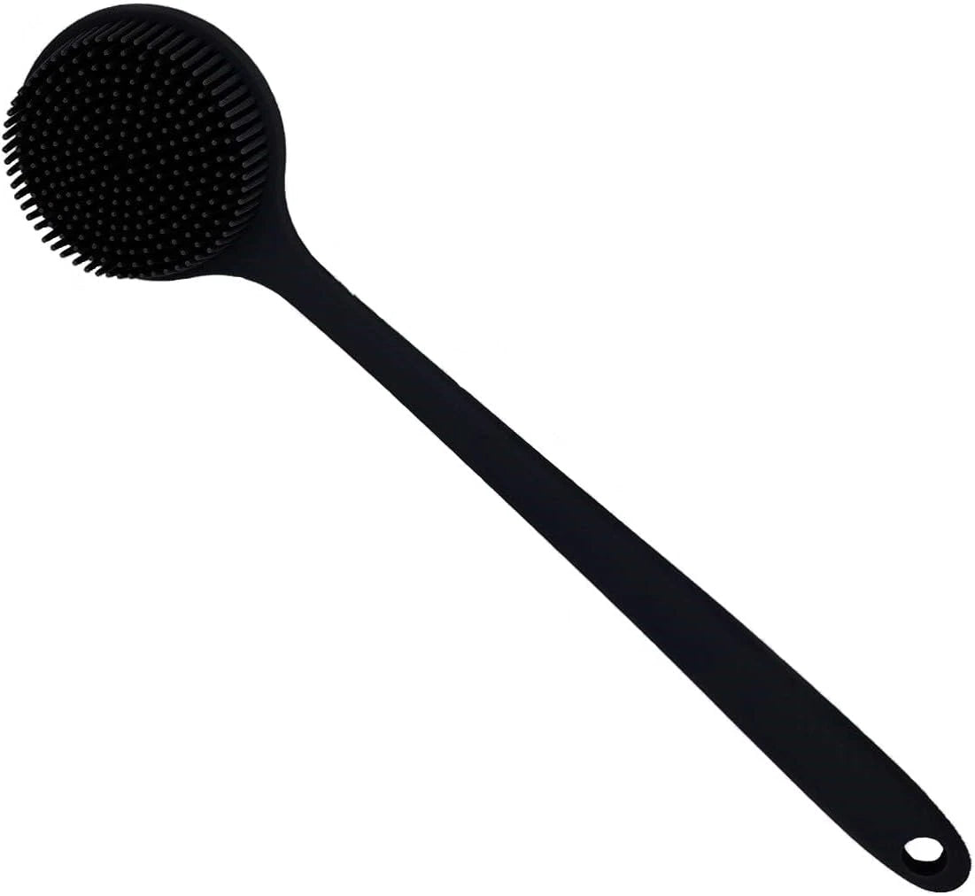 Silicone Body Scrubber, Long Handle Back Scrubber for Body, Shower Srush Back Br