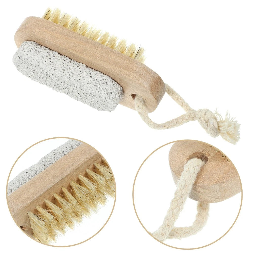 2 Pcs Double-sided Brush of Stepping Foot Scrubber Exfoliating Bath