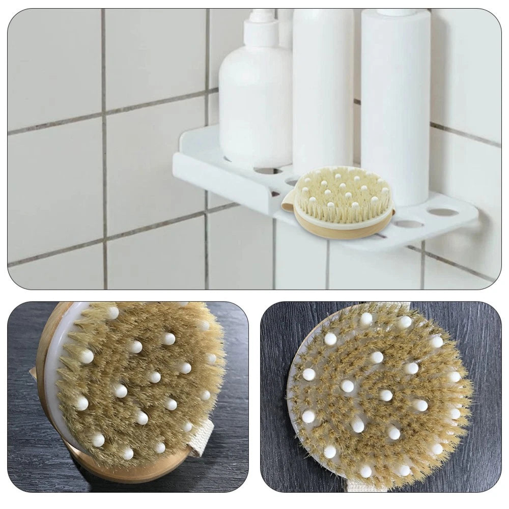 Bath Brush Back Exfoliator Body Scrubber Bathing Tool Unisex Dry