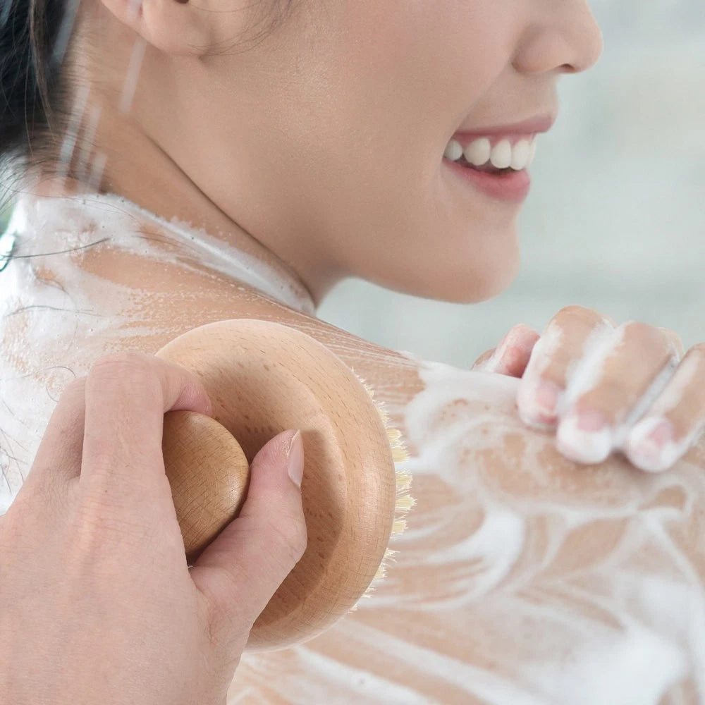 Bath Scrubber Back Exfoliator for Shower Dry Body Brushes Bathing