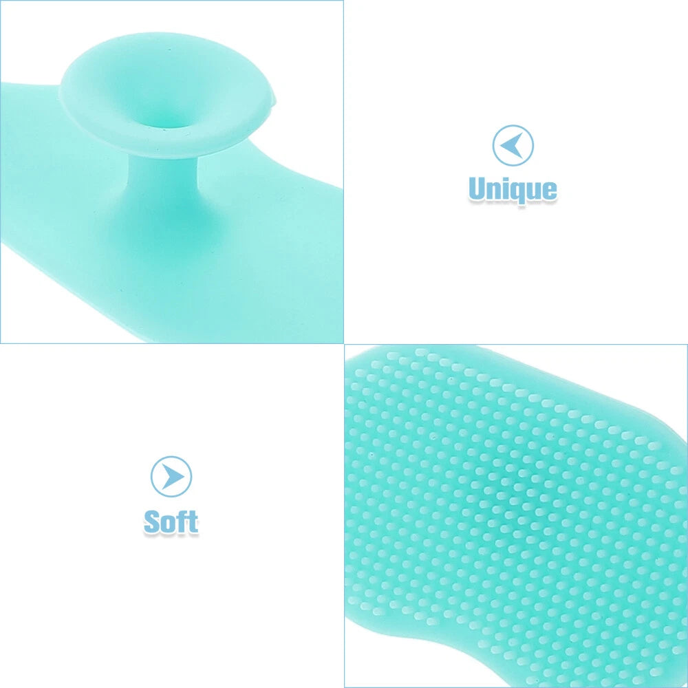3 Pcs Silicone Cleansing Brush Baby Face Exfoliator Scrubber Cleanser