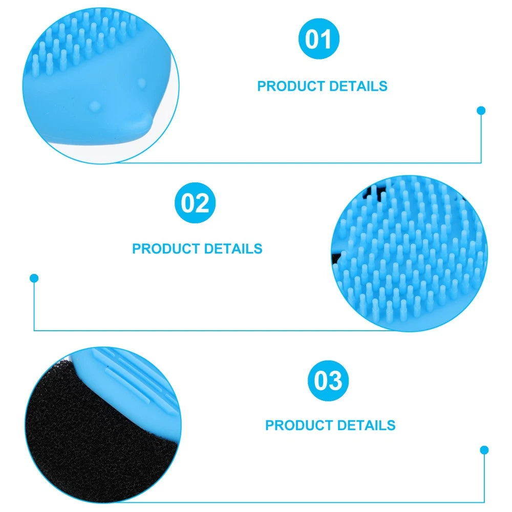 1Pc Silicone Bathing Brush Household Shower Brush Useful Body Bathing Scrubber