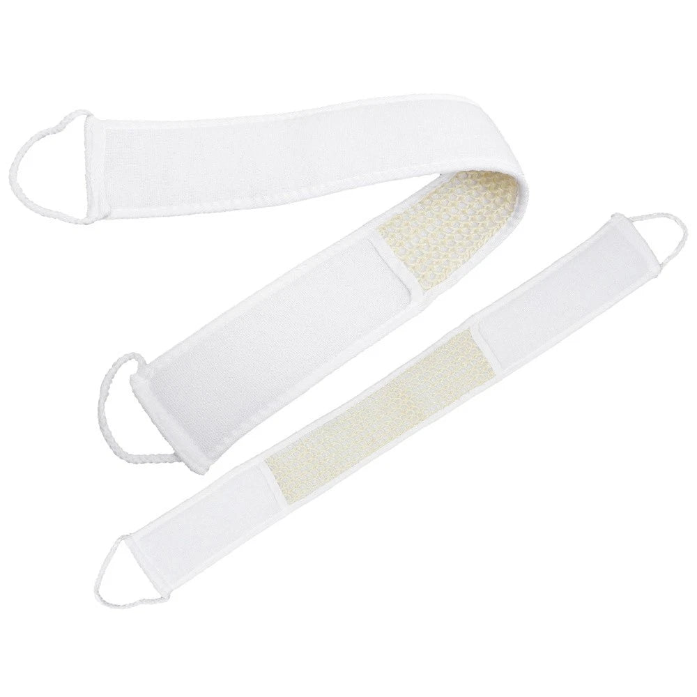 2 Pcs Body Exfoliator Bubble Bath Towel Back Washing Strap Scrubber Belt