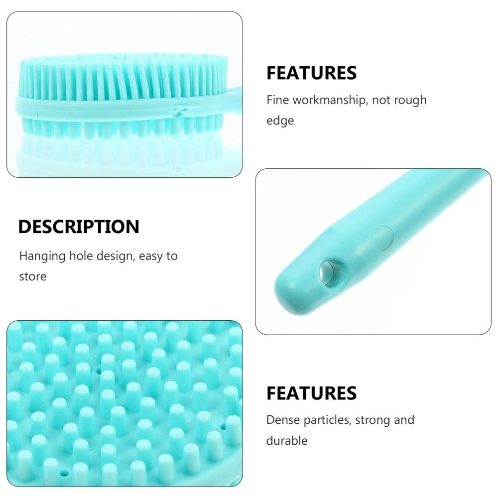 Silicone Body Scrubber Bath Body Brush with Long Handle Shower Brush