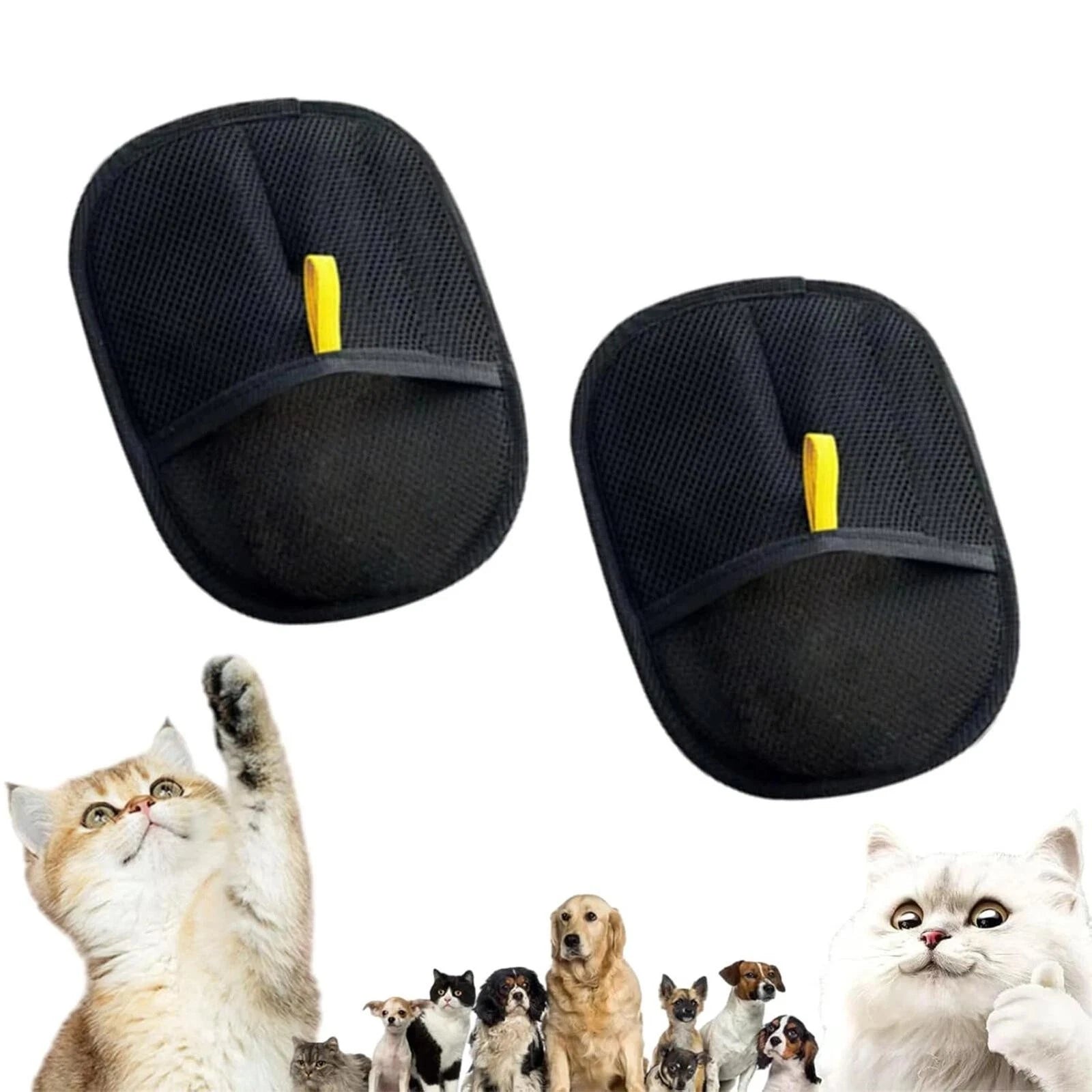 2-10PCS Cleaning Brush Magic Glove Pet Dog Cat Massage Hair Removal Bathing Comb