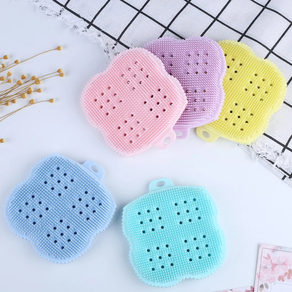 Baby Shower Cleaner Brush Body Brushes Silicone Bath Back Scrubber