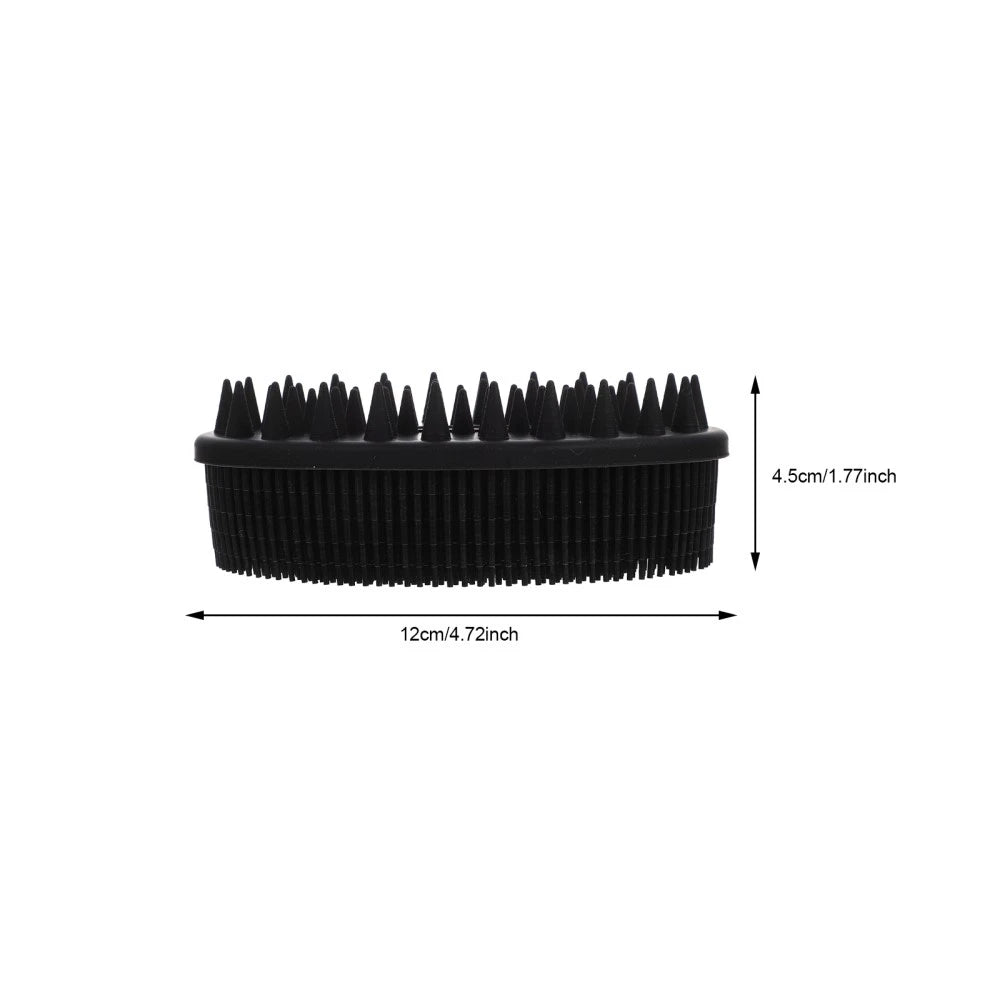 2 Pcs Bath Brush Silicone Shower Scrubber Body with Handle