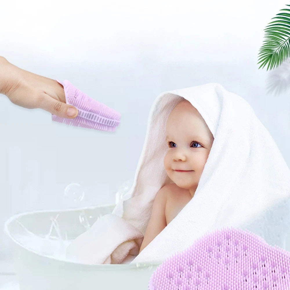 2pcs Shower Brush Practical Massage Brush Creative Bathing Scrubber Body