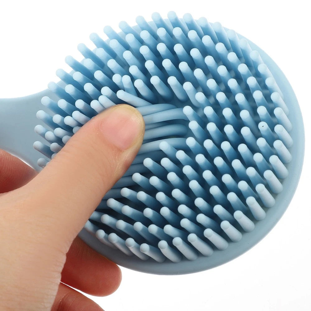 Silicone Bath Brush Man Backbrush for Shower Body Scrubber with Handle