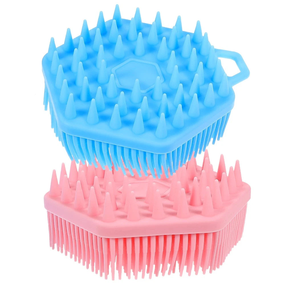 2 Pcs Bath Massage Brush Man Shower Exfoliator Exfoliating Scrubber
