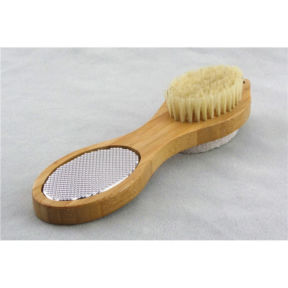 Foot Massage Brush Feet Pads Wooden bath brush Shower brush