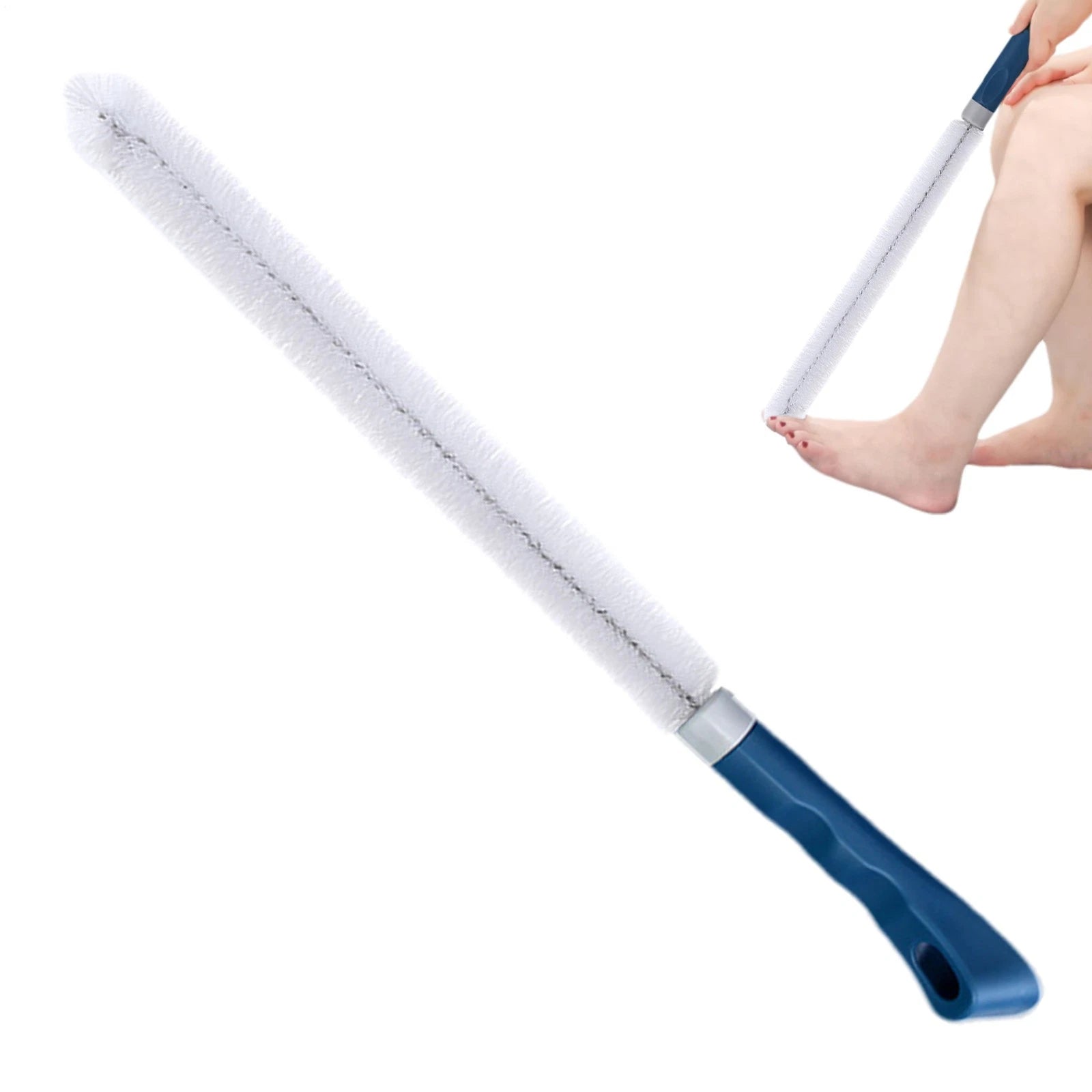 Long Handle Toe Brush Reusable Bendable Foot Toe Scrubber Brush Portable Pretty
