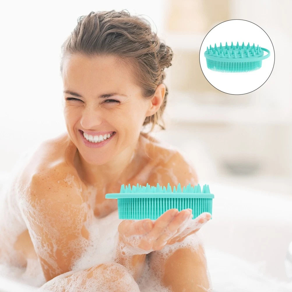 Bath Brush Work Double-sided Silicone Cleaning Body Brushes for Shower