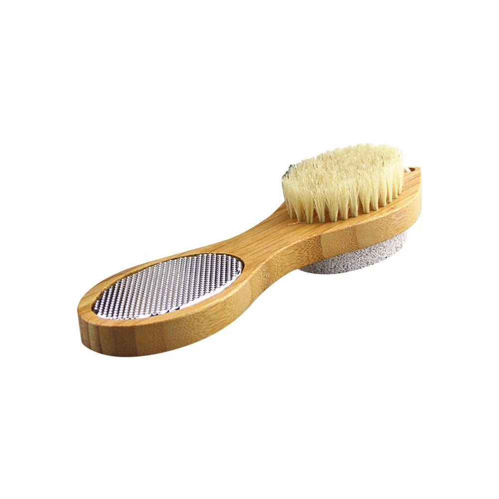 Foot Massage Brush Feet Pads Wooden bath brush Shower brush