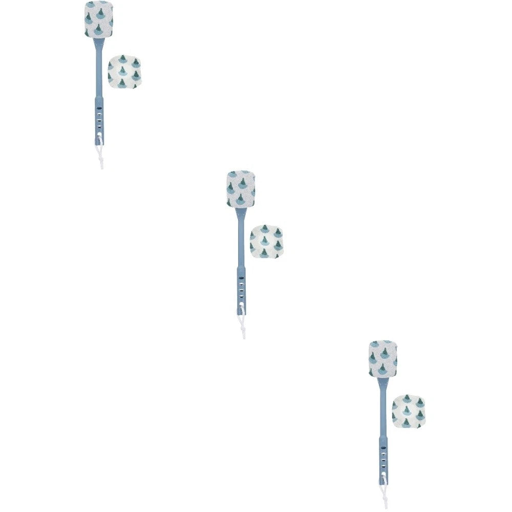 3 pcs Household Bath Brush Practical Shower Brush Back Cleaning Brush for