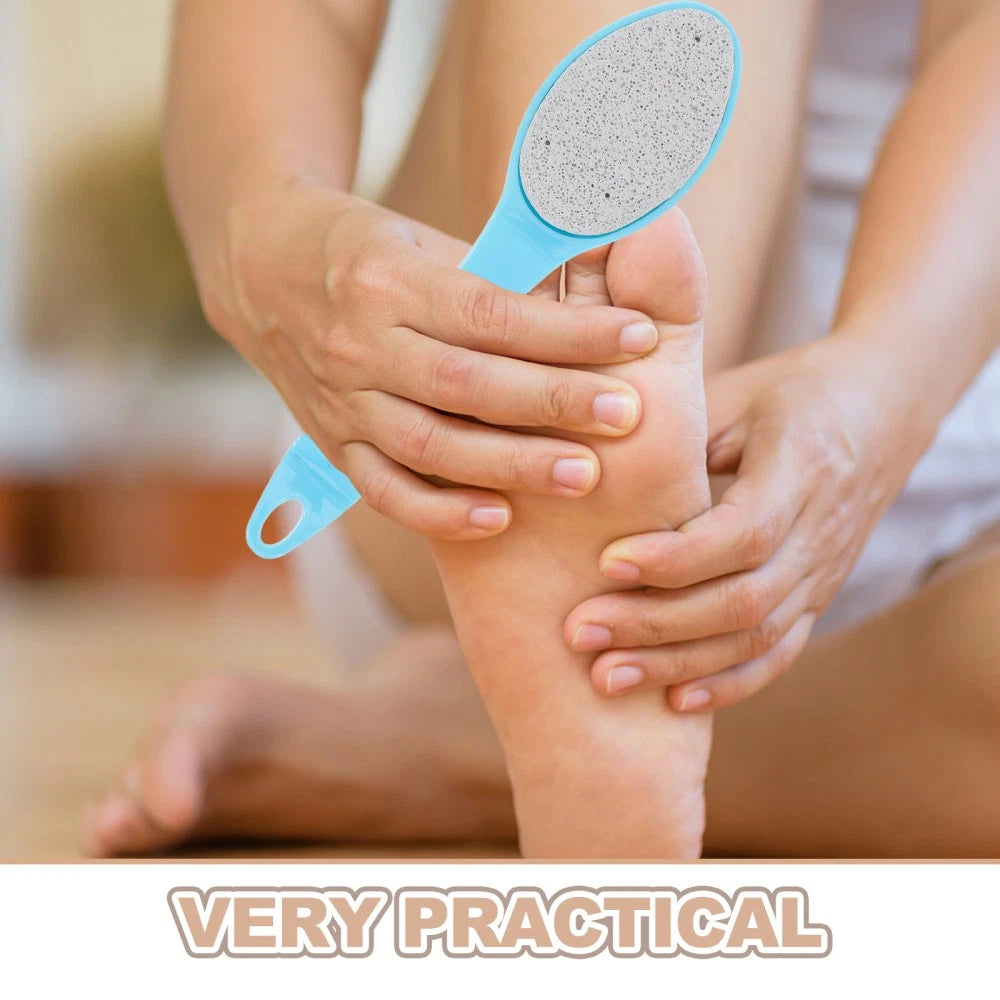 Foot Brush with Plastic Handle (Random Color) Bristle foot brush