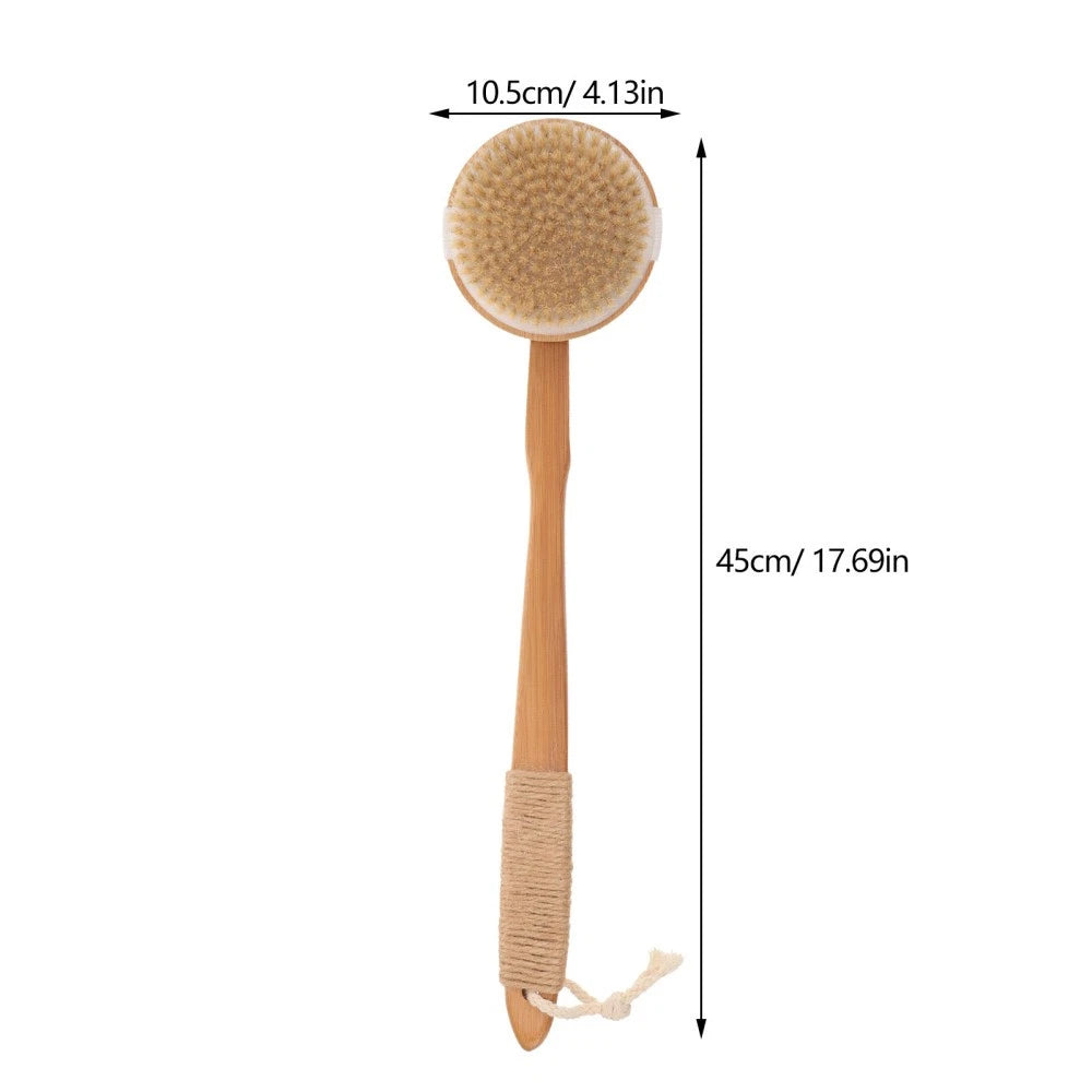 Removable Bath Brush Elder Women's Shower Scrubber Handle Cleaner for