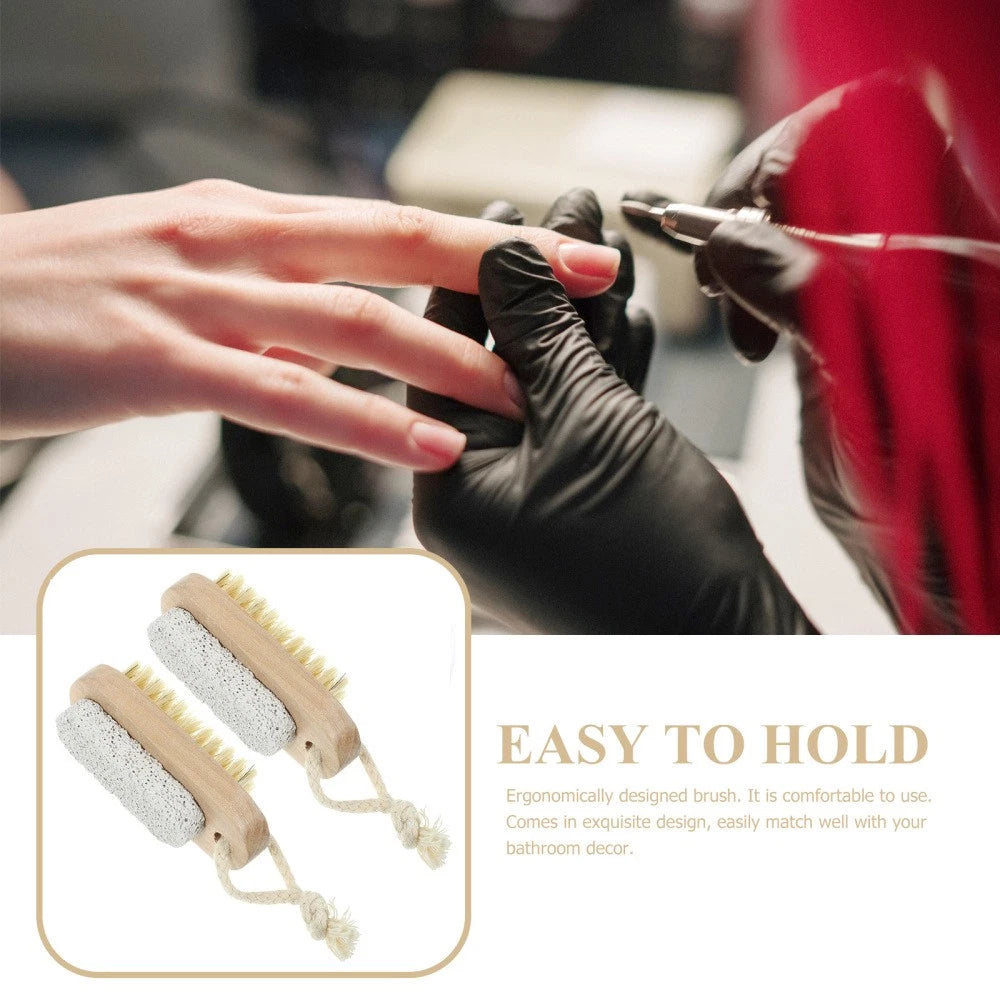 2 Pcs Double-sided Brush of Stepping Foot Scrubber Exfoliating Bath