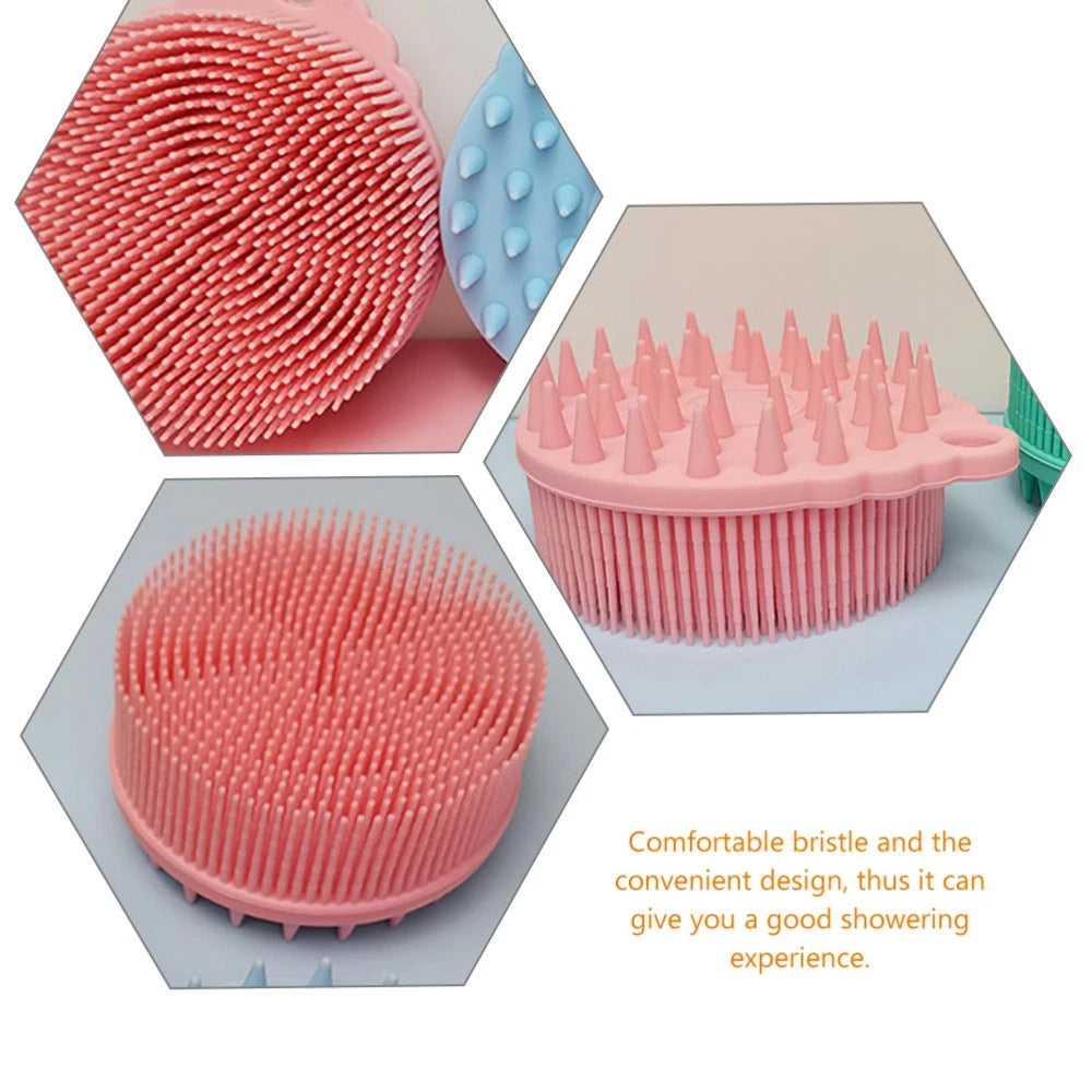 Bath Brush Brushes Baby Child Silicone Body Cleaning Hair Scrubber