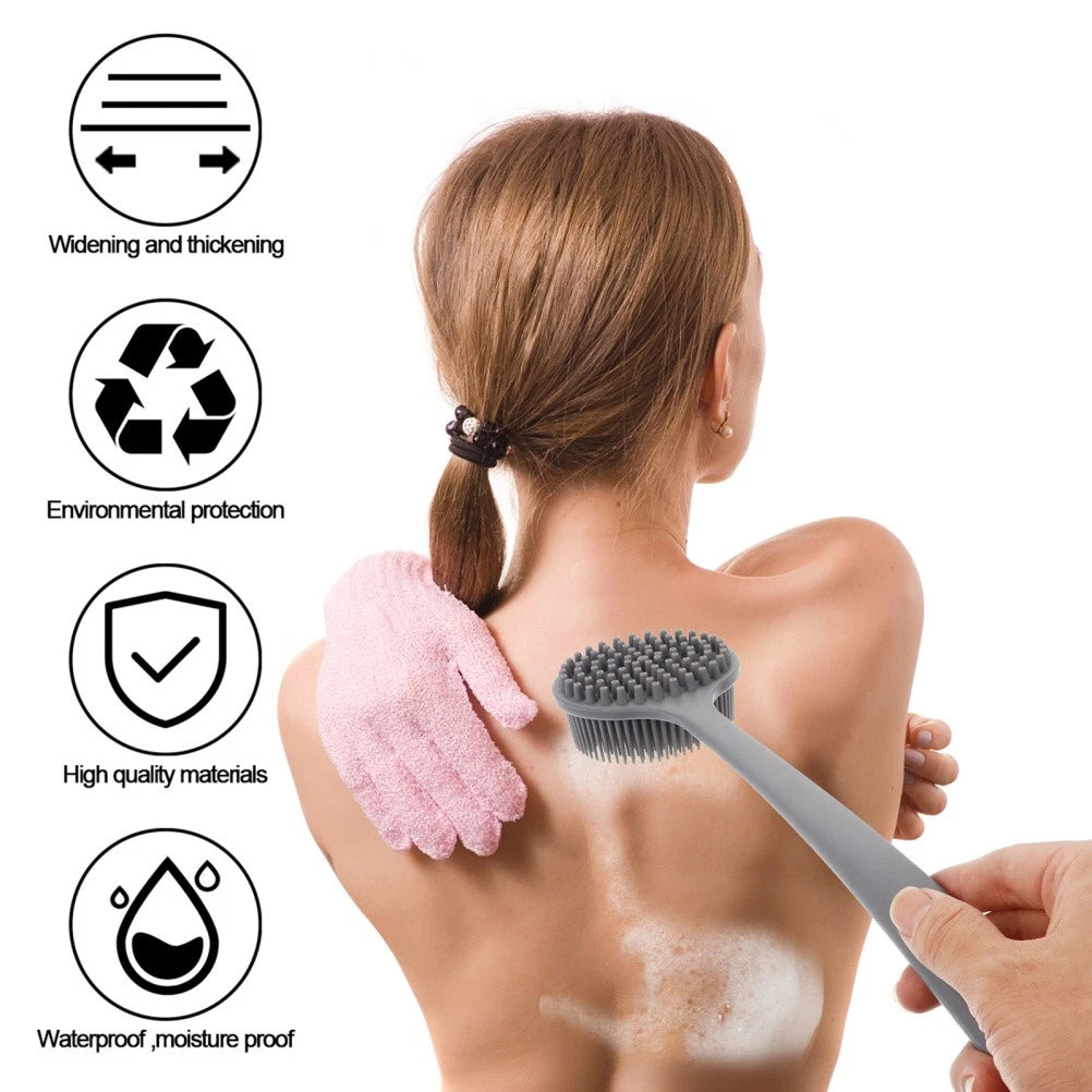 Bath Brush Silicone Exfoliator Man Elderly Body Scrubber Brushes Shower