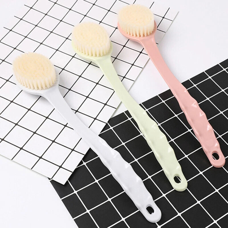 Skin Body Brush Back Scrubber Shower Bathing Cellulite Exfoliating Long HandleKF