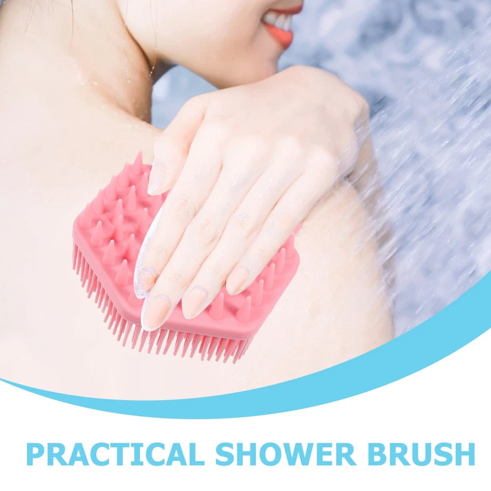 2 Pcs Bath Massage Brush Man Shower Exfoliator Exfoliating Scrubber