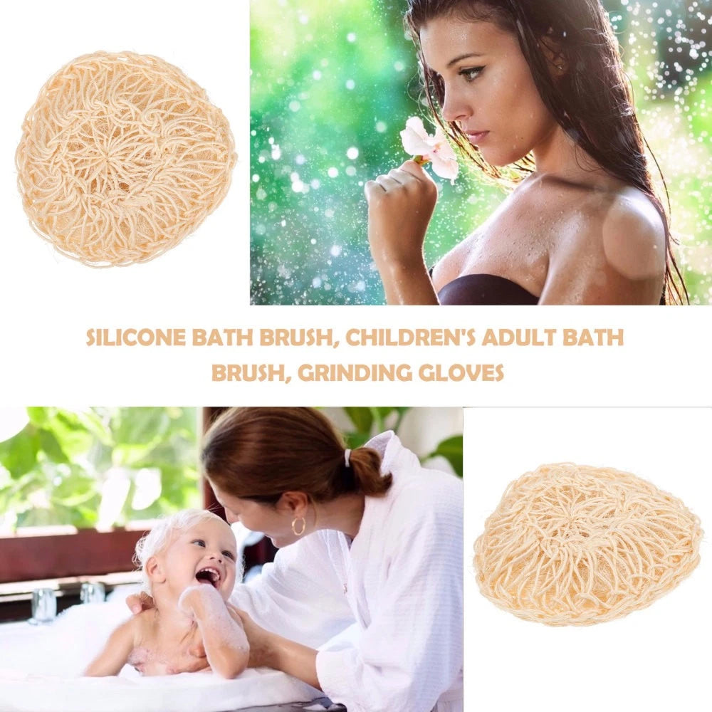 2 Pcs Sisal Bath Brush Man Mother Bathing Accessories Shower Balls