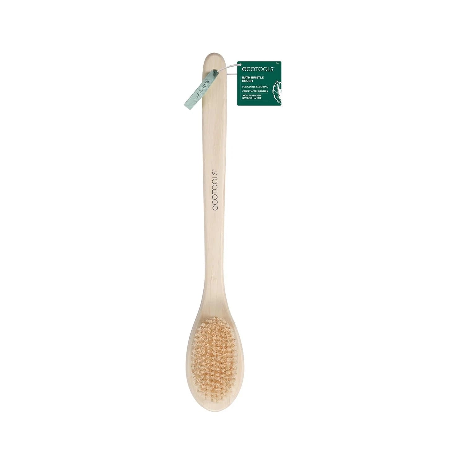 NEW-Long Handle Bath Brush Back Scrubber Shower Exfoliating Body Brush Vegan