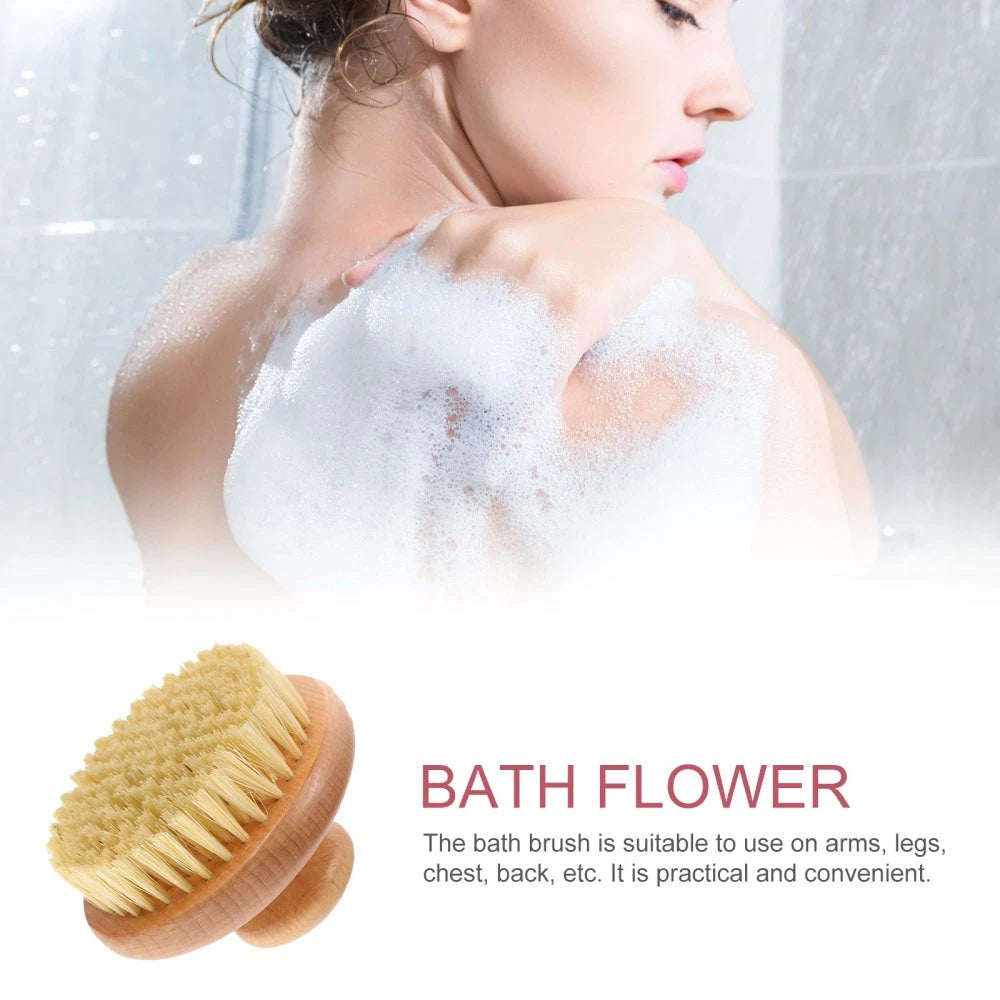 Bath Scrubber Back Exfoliator for Shower Dry Body Brushes Bathing