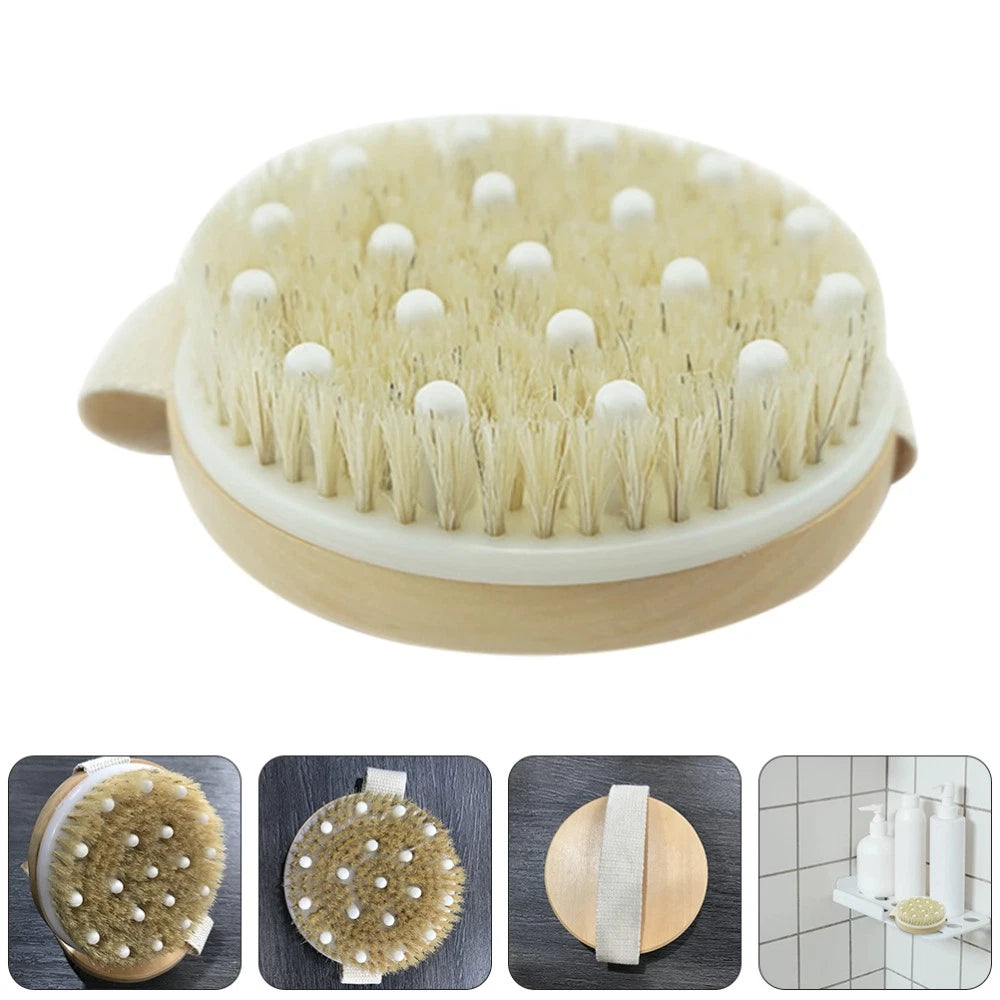 Bath Brush Back Exfoliator Body Scrubber Bathing Tool Unisex Dry
