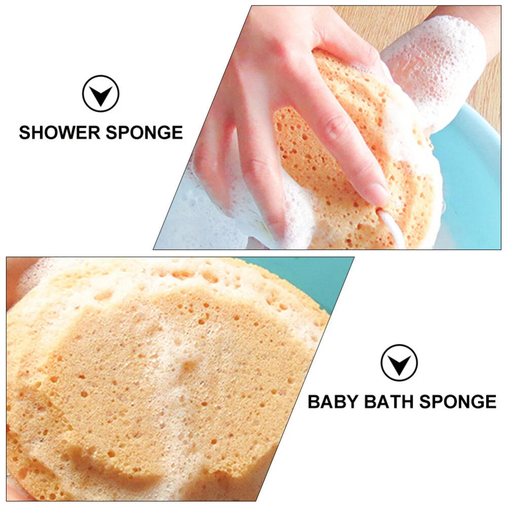 4Pcs Adult Shower Sponge Bath Natural Sea Massaging Household Bathing Brush