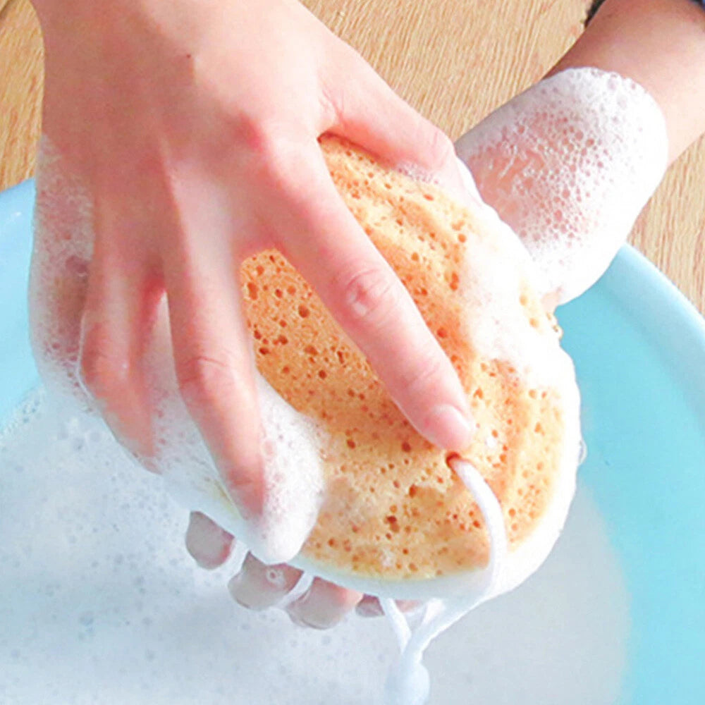 4Pcs Adult Shower Sponge Bath Natural Sea Massaging Household Bathing Brush
