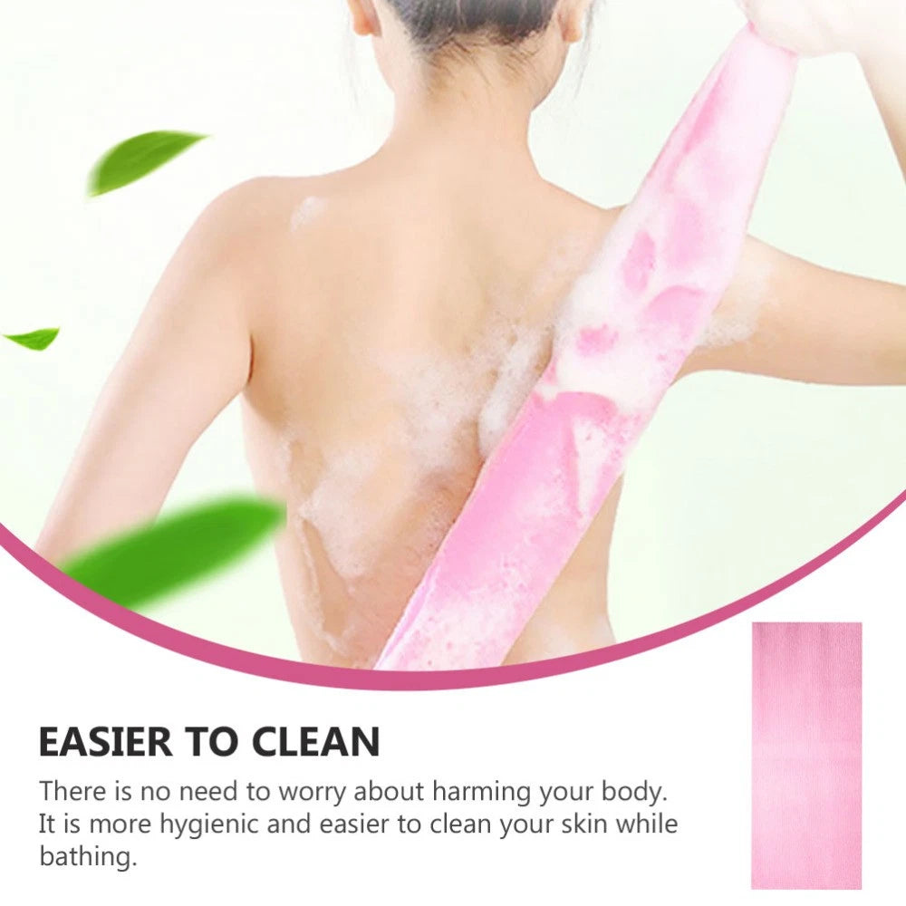 5Pcs Bathing Back Scrubber Body Washer Exfoliating Scrubber Brush Long Strap