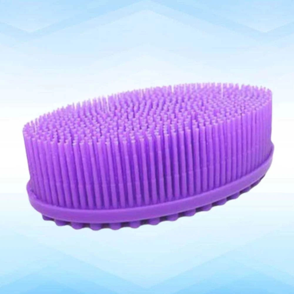 2 PCS Bath Brush Body Scrubber Silicone Exfoliator Baby Washing Bathing