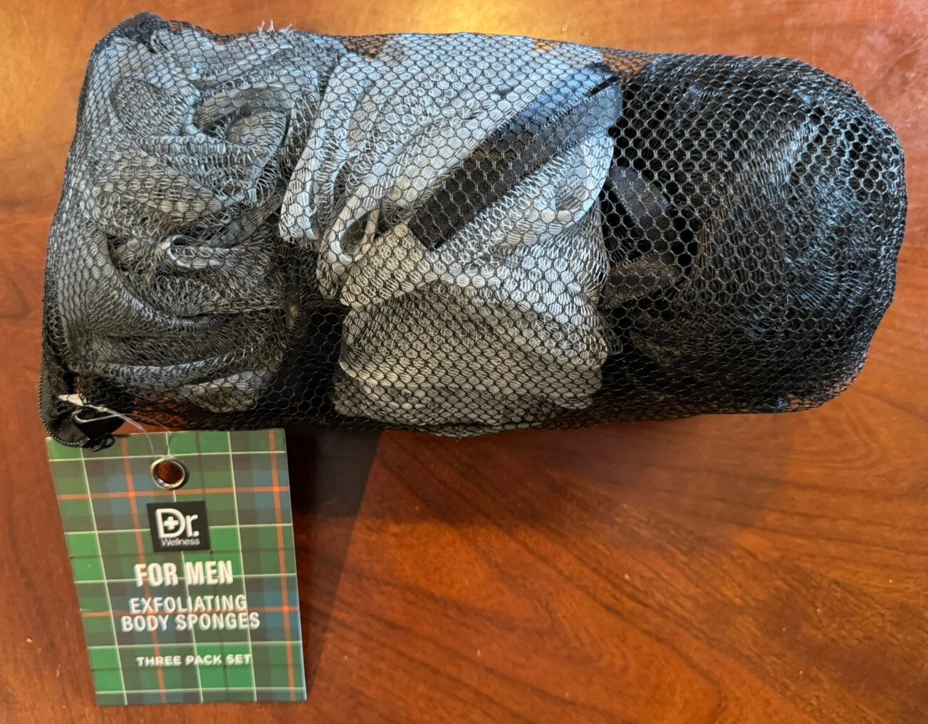 EXFOLIATING BODY SPONGES 3 PACK FOR MEN