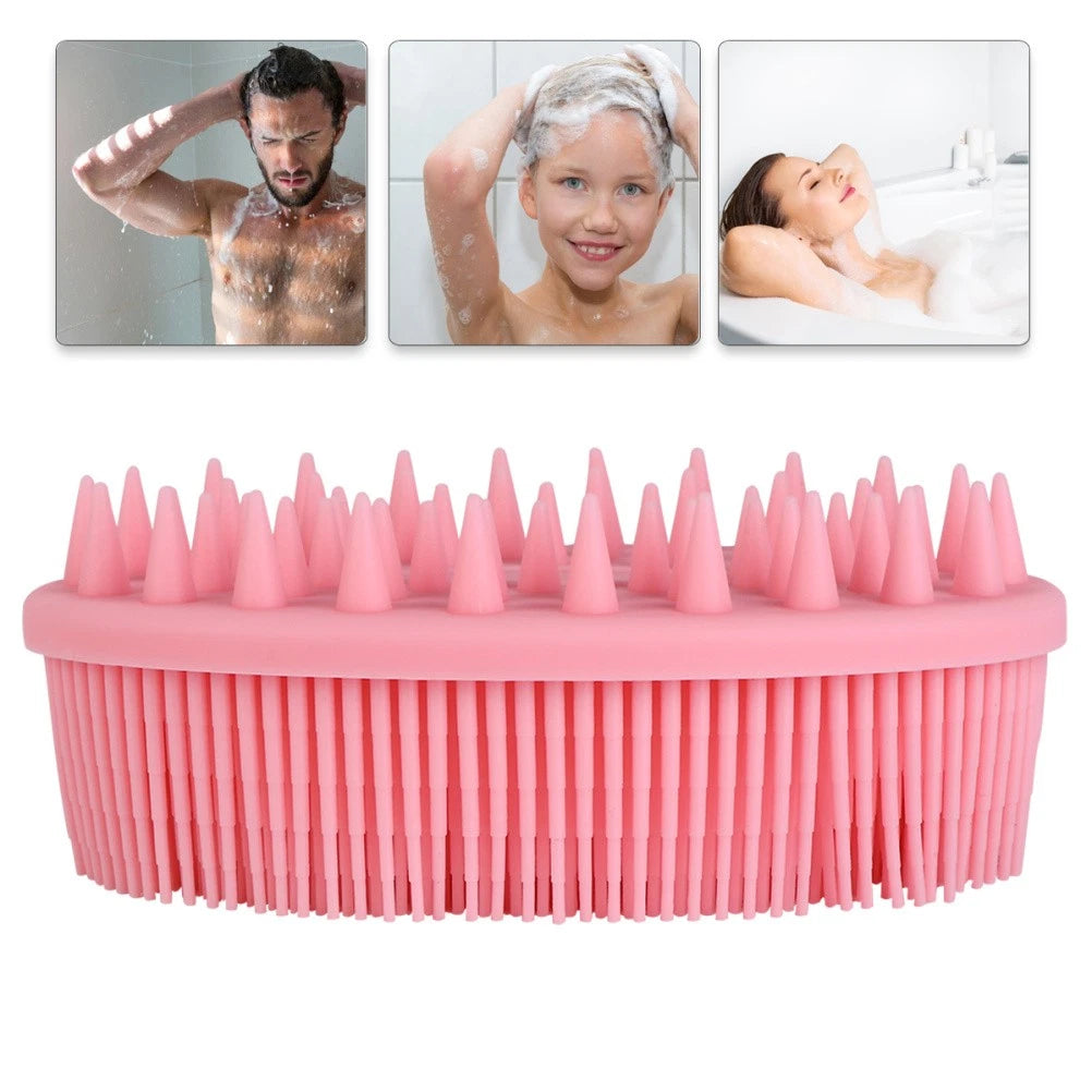 2Pcs Baby Shower Bath Brush Massage Shower Brushes for Home Travel