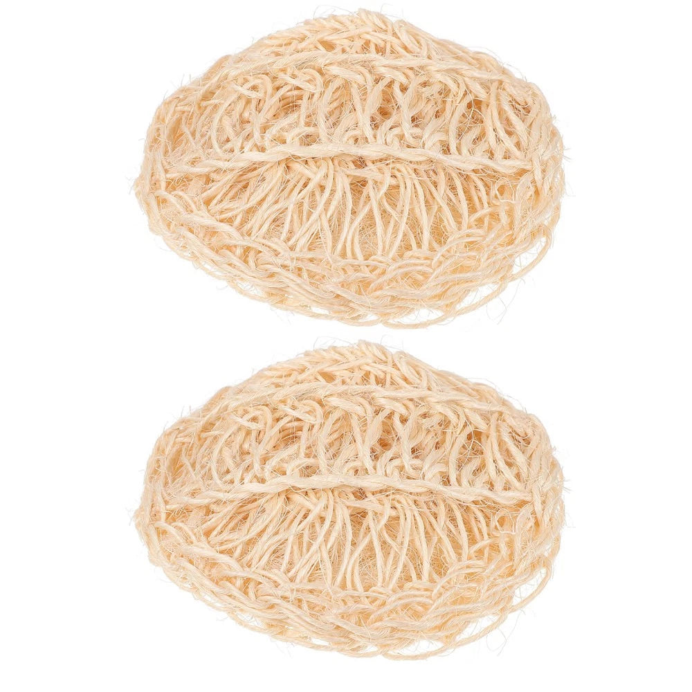2 Pcs Sisal Bath Brush Man Mother Bathing Accessories Shower Balls