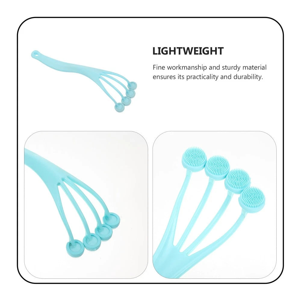 2 PCS Exfoliating Bath Brush Miss Man Scrubber with Handle Shower Accessories