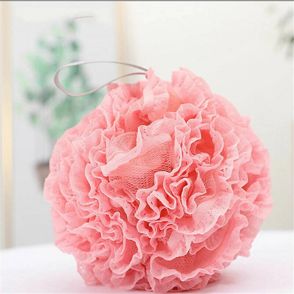 Loofah Ball Mesh Sponge Scrubber Scrunchie Shower Soft Bath Body Brush Buffer AU