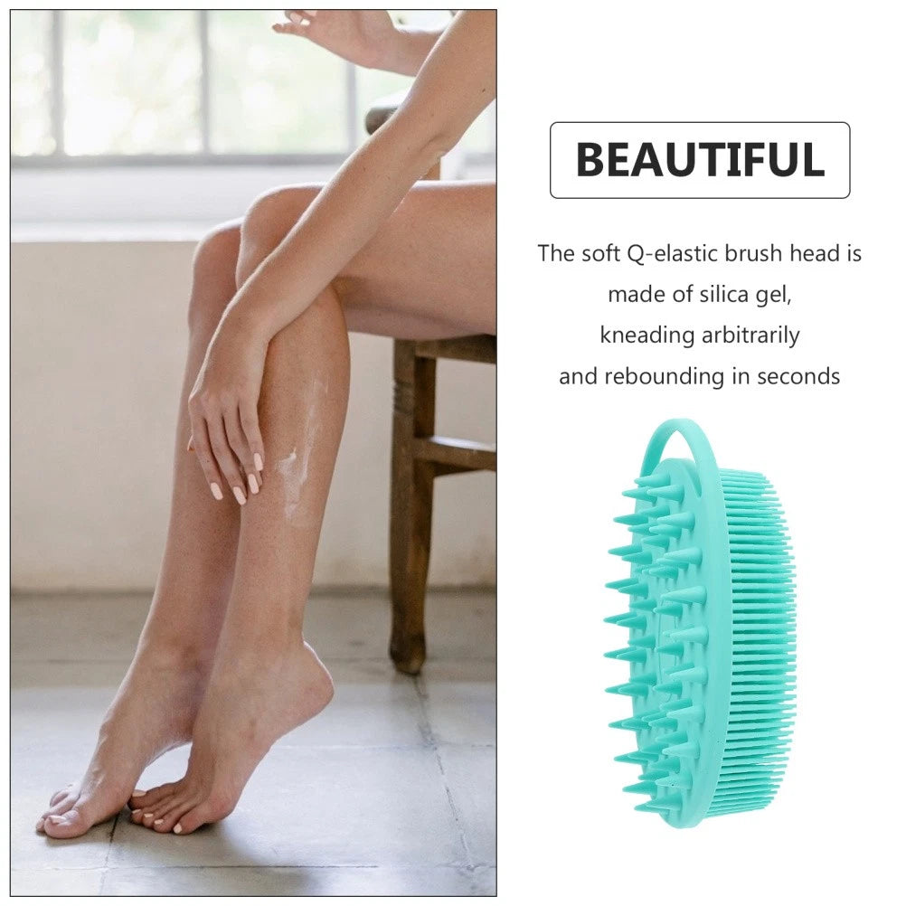 Bath Brush Work Double-sided Silicone Cleaning Body Brushes for Shower