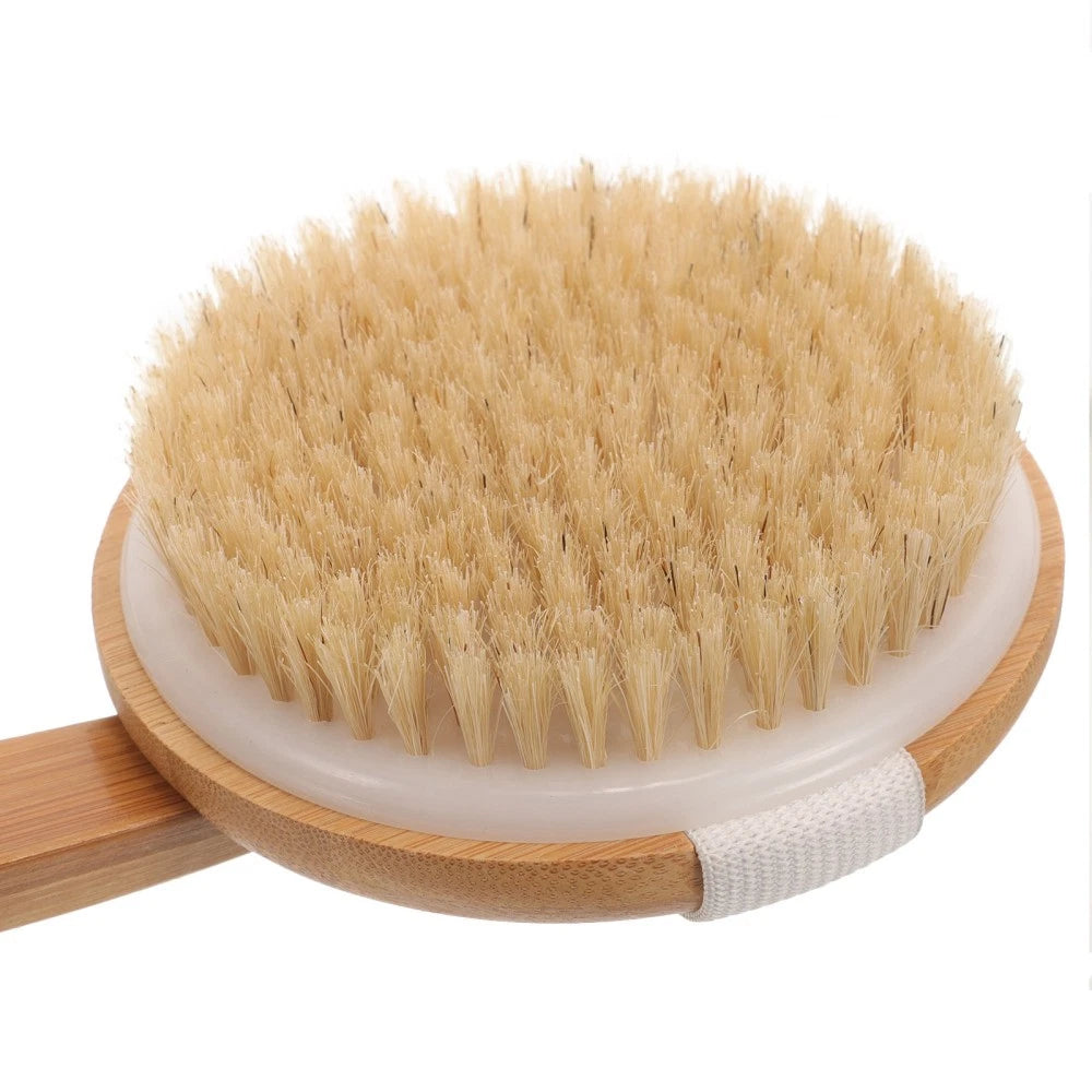 Removable Bath Brush Elderly Man Accessible Shower Scrubber Back
