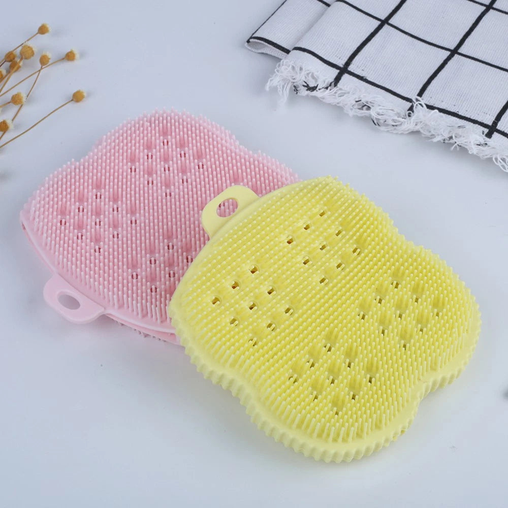 Baby Shower Cleaner Brush Body Brushes Silicone Bath Back Scrubber