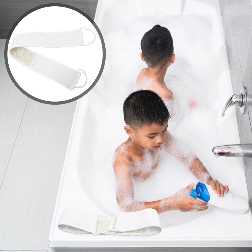 2Pcs Bath Body Brush Back Scrubber Strap Body Washer Shower Back Exfoliator